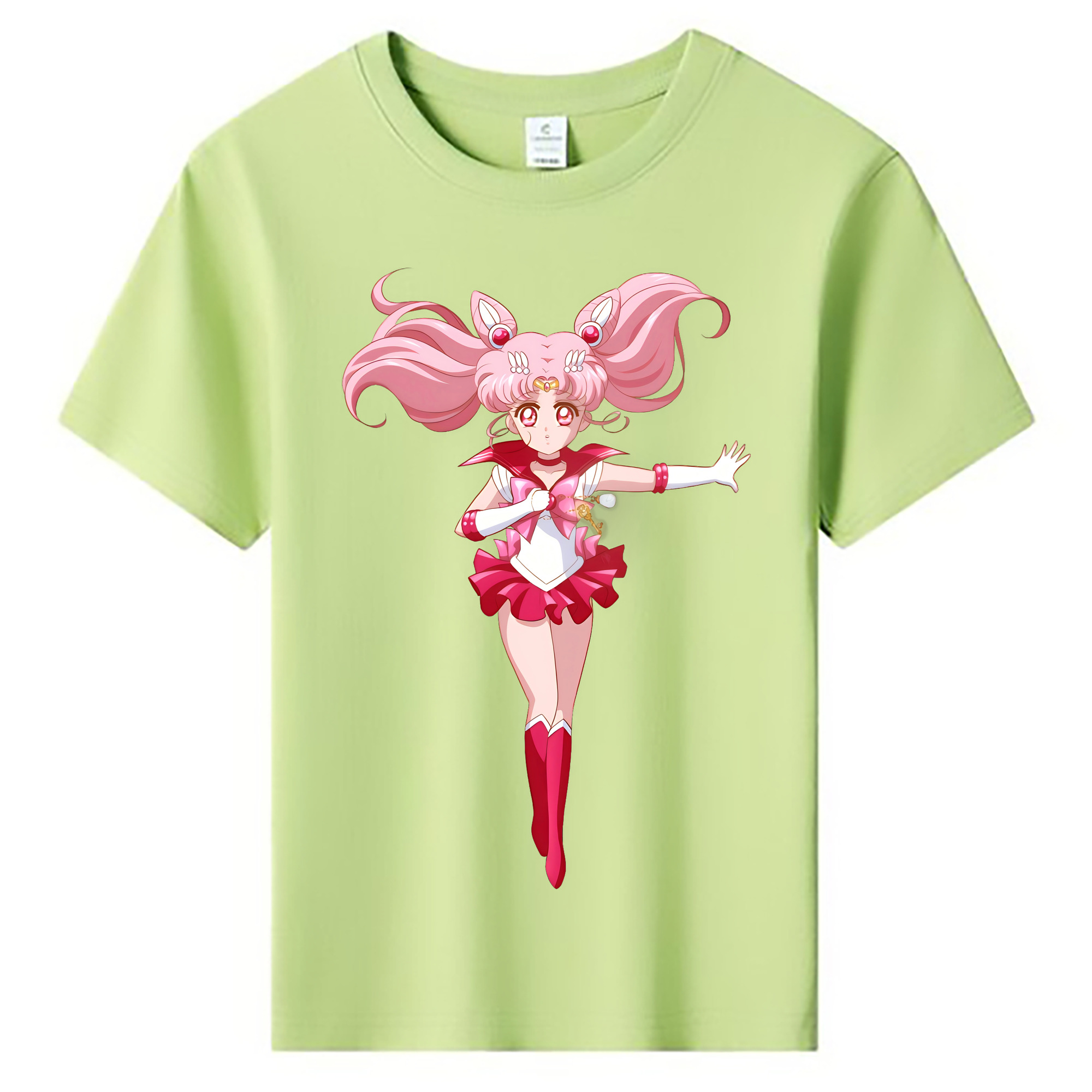 （画像用） 美少女戦士セーラームーン ちびうさ Sailor Moon Chibiusa Tsukino Usagi Small Lady Serenity 綿100％キッズTシャツ（フロントプリント）